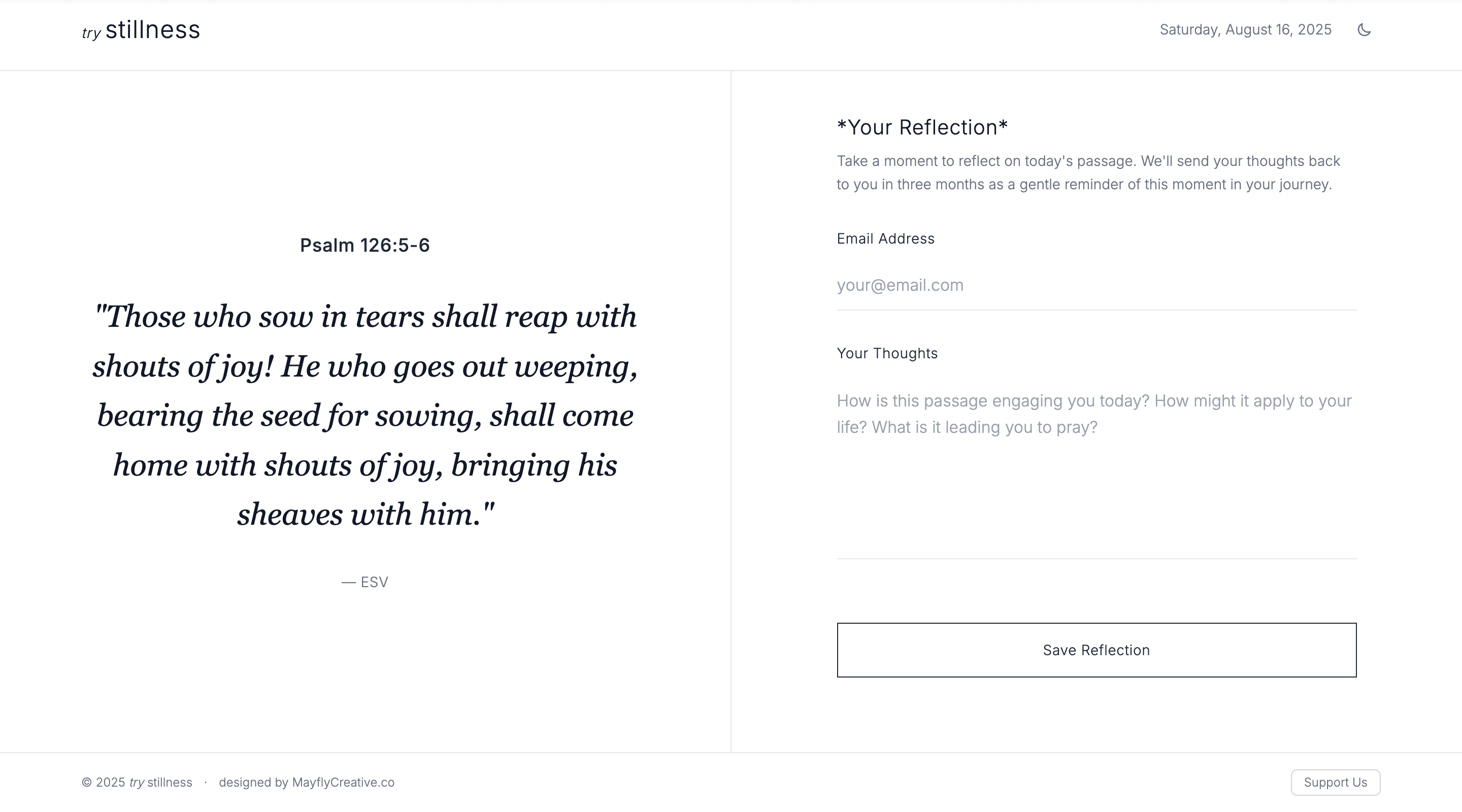 try stillness website
